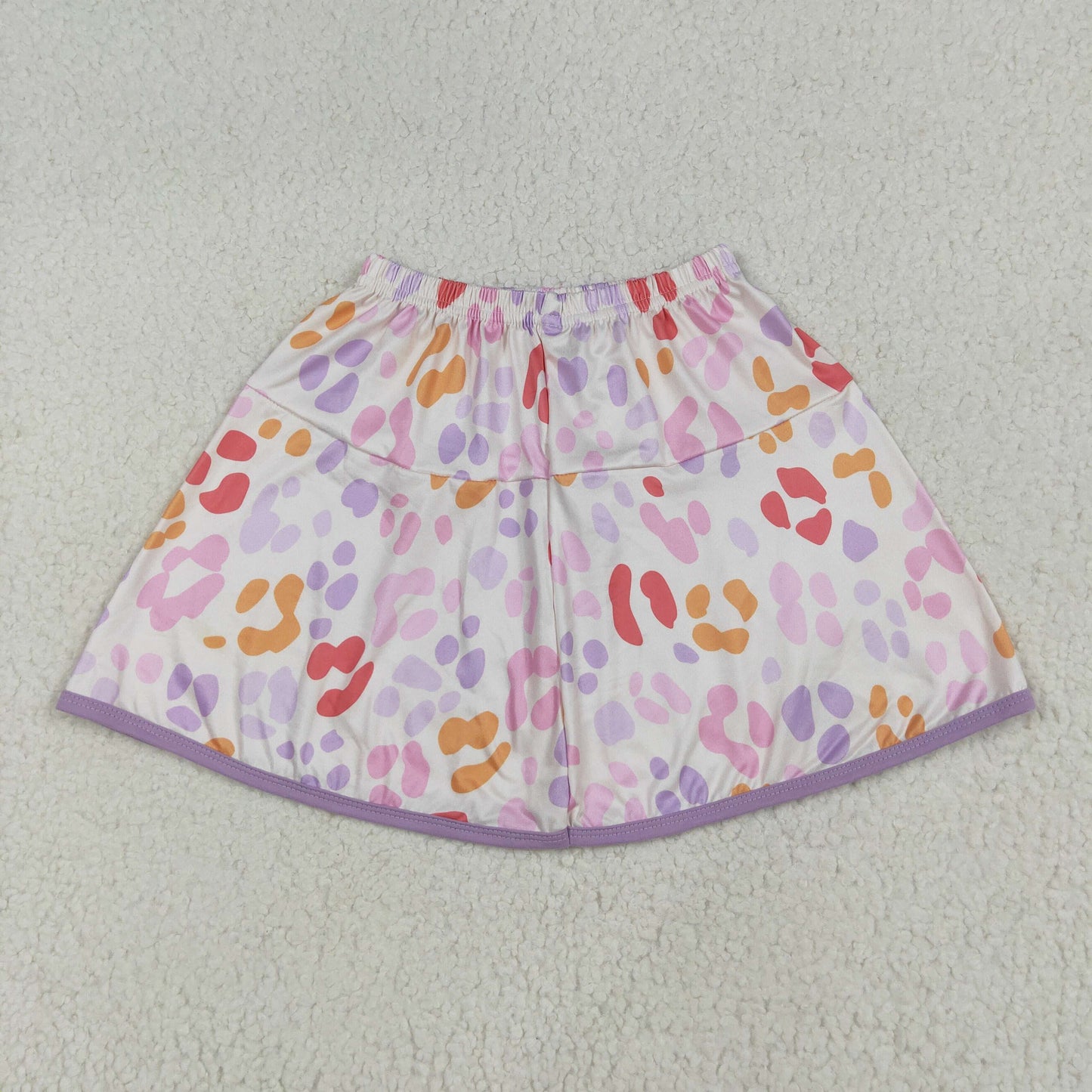 baby girl colorful leopard summer skirt inside shorts