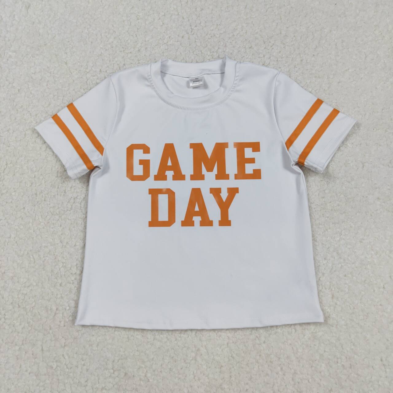 Vinyl Game day orange short sleev t-shirt