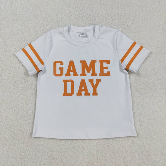 Vinyl Game day orange short sleev t-shirt