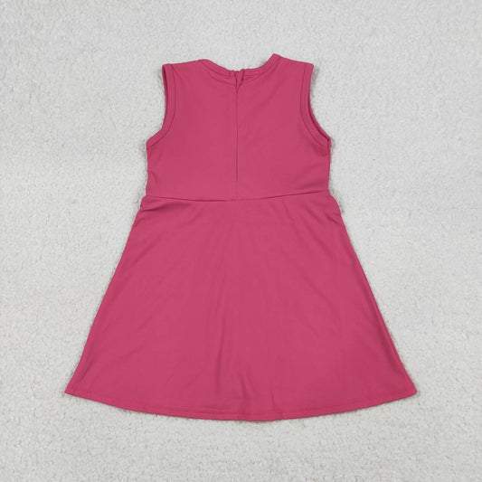 Toddle girls hot pink color yoga dress