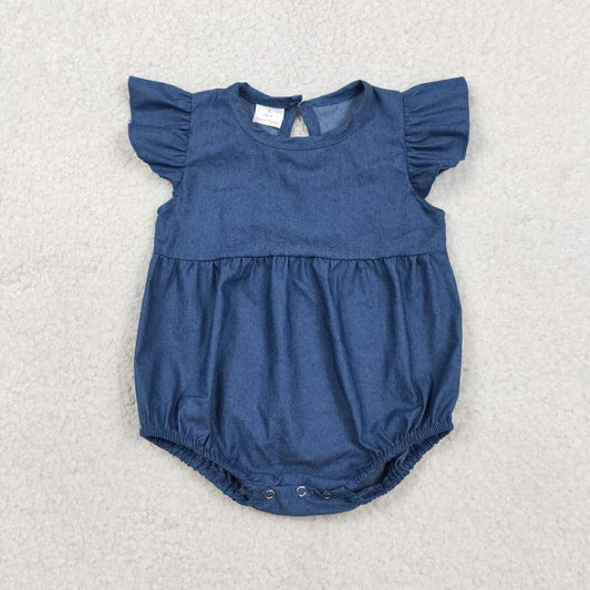 Toddle baby girls blue color romper