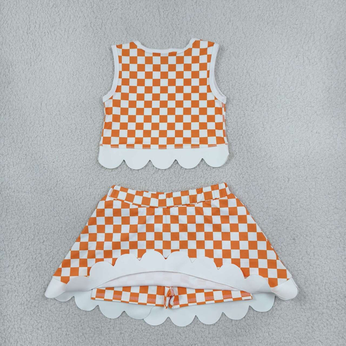 baby girls Tennessee sleeveless yoga top matching skorts yoga clothing set