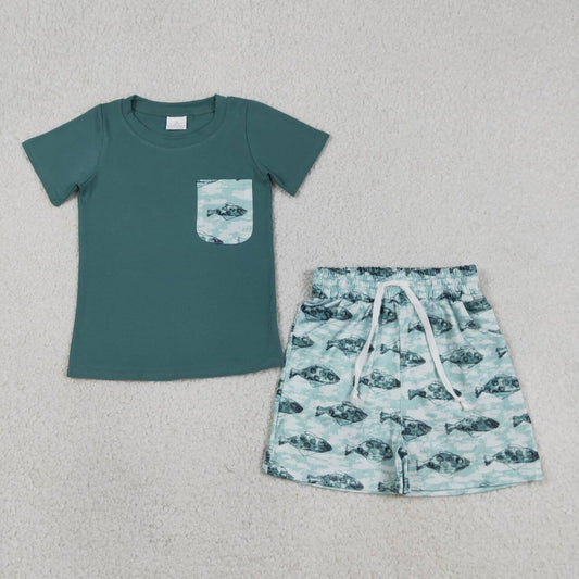 sea fish animal baby boy summer clothes