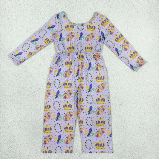 Toddle girls Mardi Gras jumpsuit