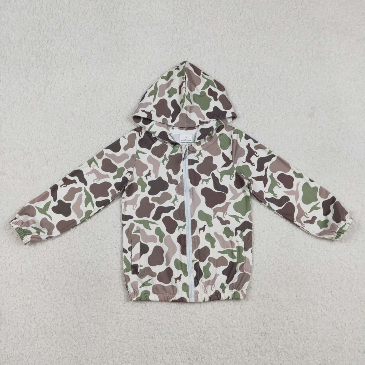 Baby boy deer duck camo design long sleeve hoodie top
