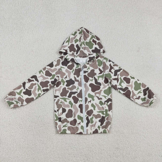 Baby boy deer duck camo design long sleeve hoodie top