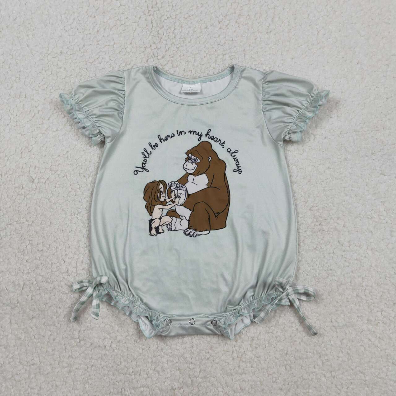 Island princess toddle baby girls short sleeve romper