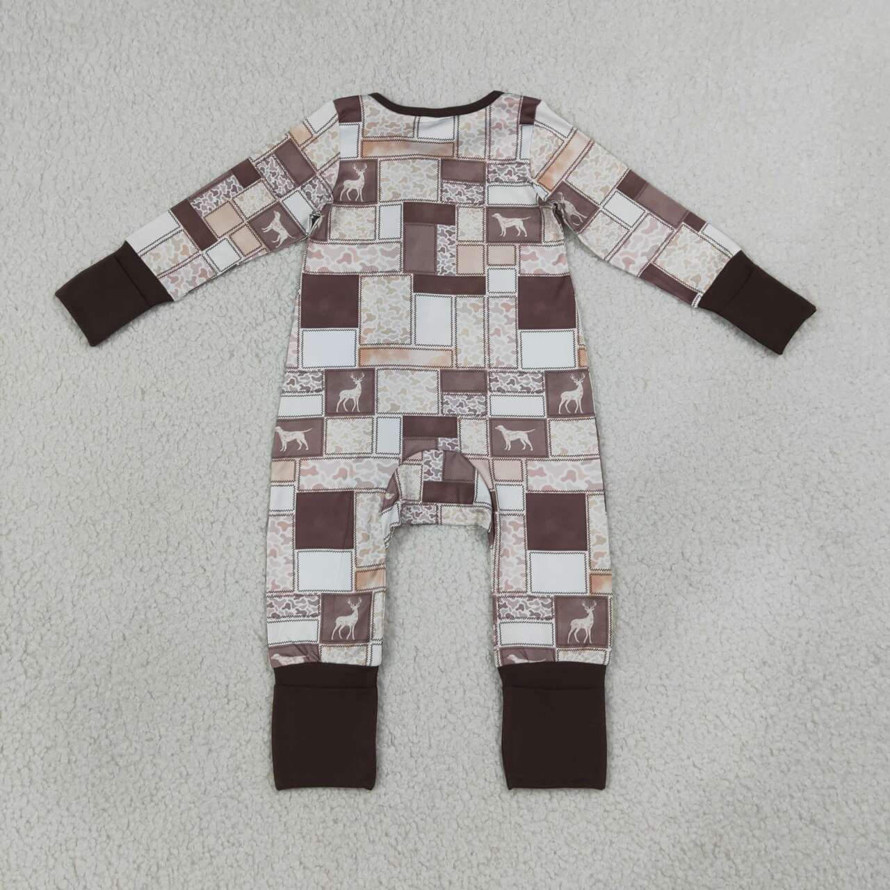Toddle baby boy long sleeve deer duck design romper