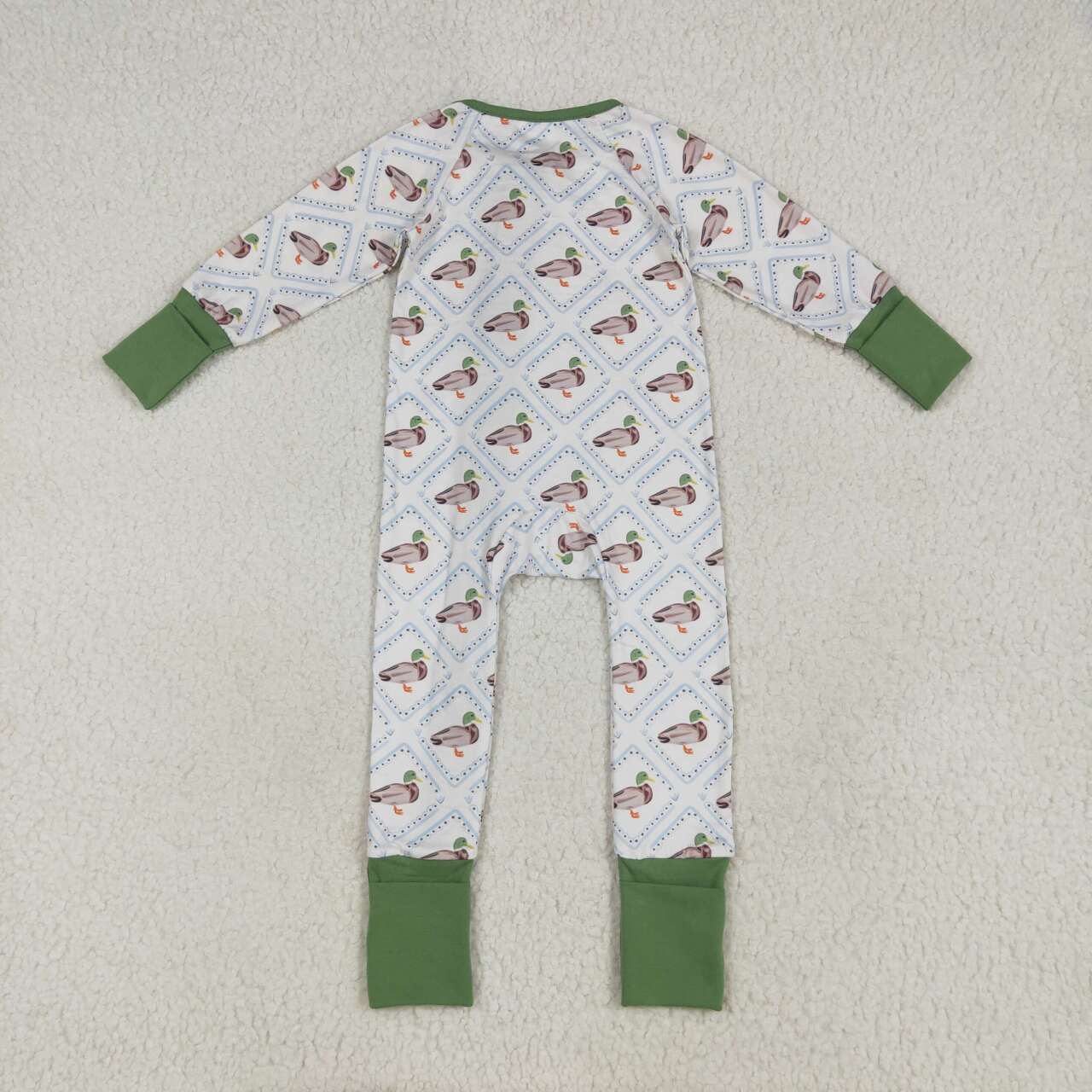 Mallard duck kids baby long sleeve romper