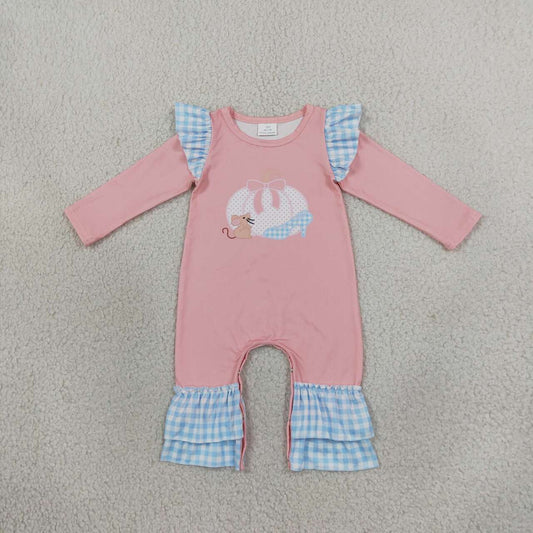 Toddle baby girl fall pumpkin romper
