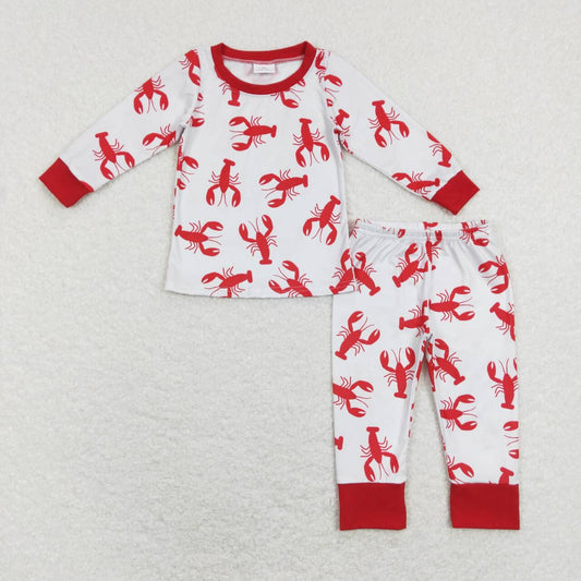 crawfish baby boy long sleeve outfit