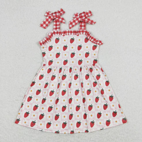 best sister baby girls strawberry matching outfit