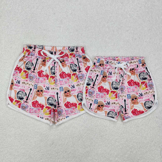 Mommy and me music singer summer shorts