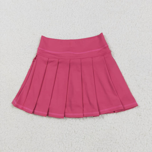 Toddle baby girls hot pink yoga shorts skirt