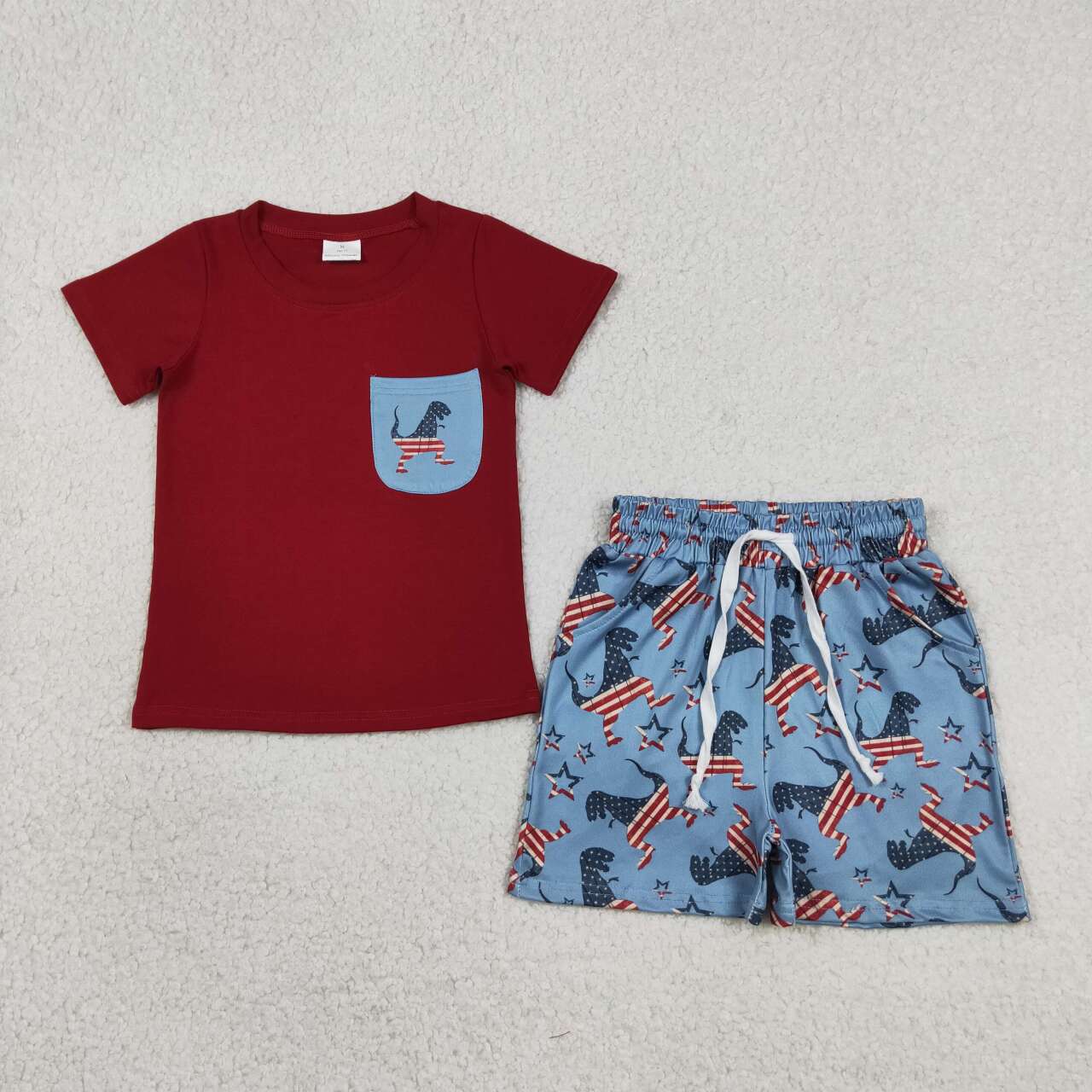 American flag dinosaur july 4th outfit