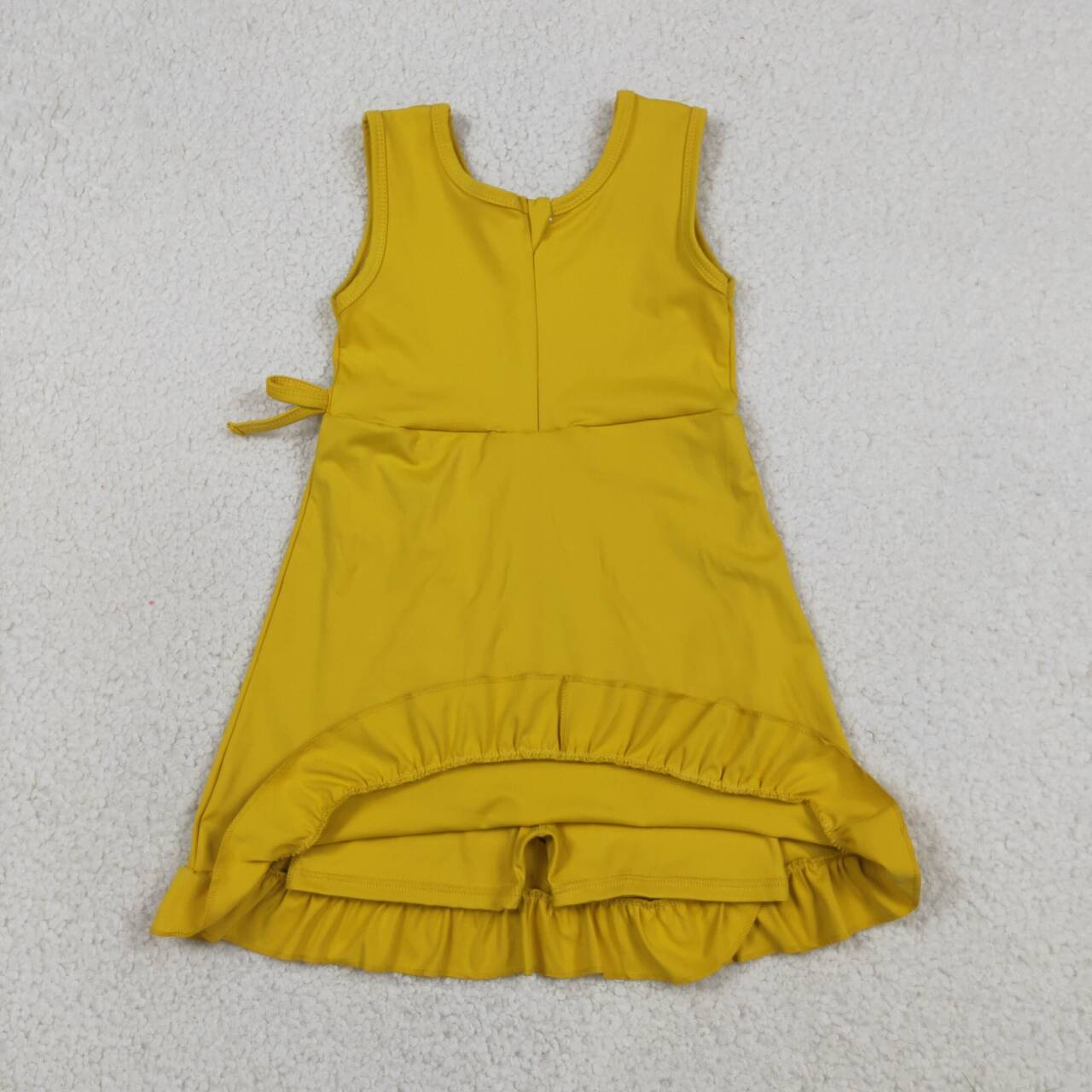 Yellow color baby girls yoga dress