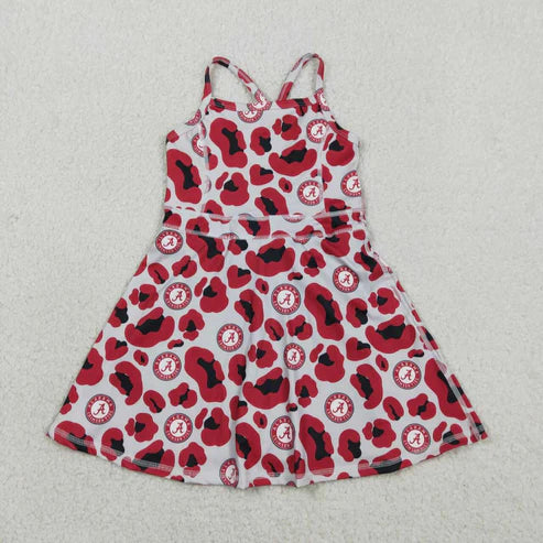 Uk camo Team design girls summer active yoga dress