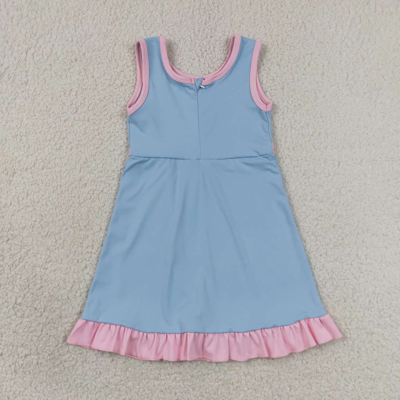 Blue pink color girls summer yoga dress