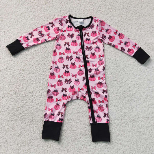 Toddle baby long sleeve fall pumpkin romper