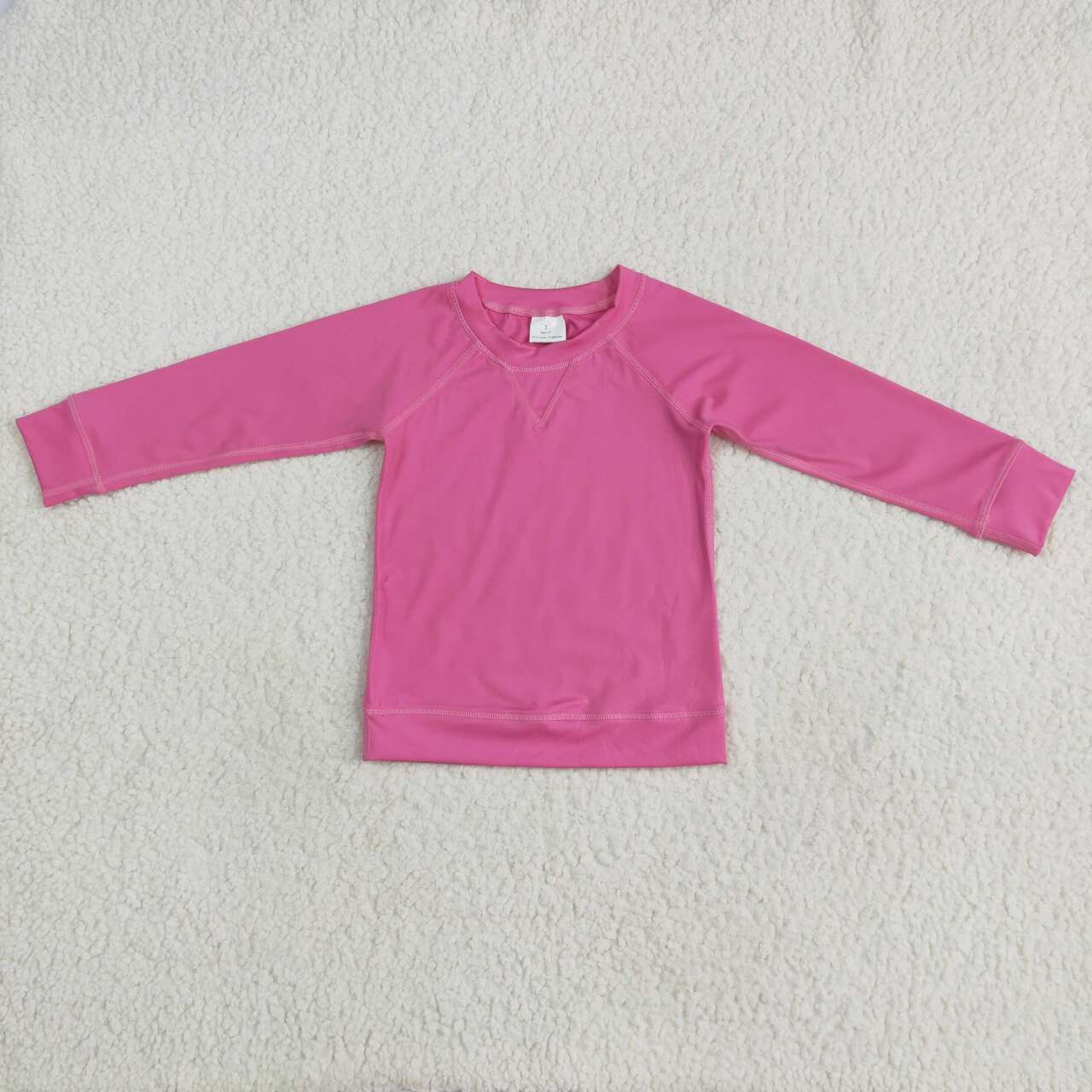 Baby Girls Hot Pink Active Wear Long Sleeve Yoga Top