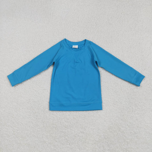 Baby Girls Blue Active Wear Long Sleeve Yoga Top