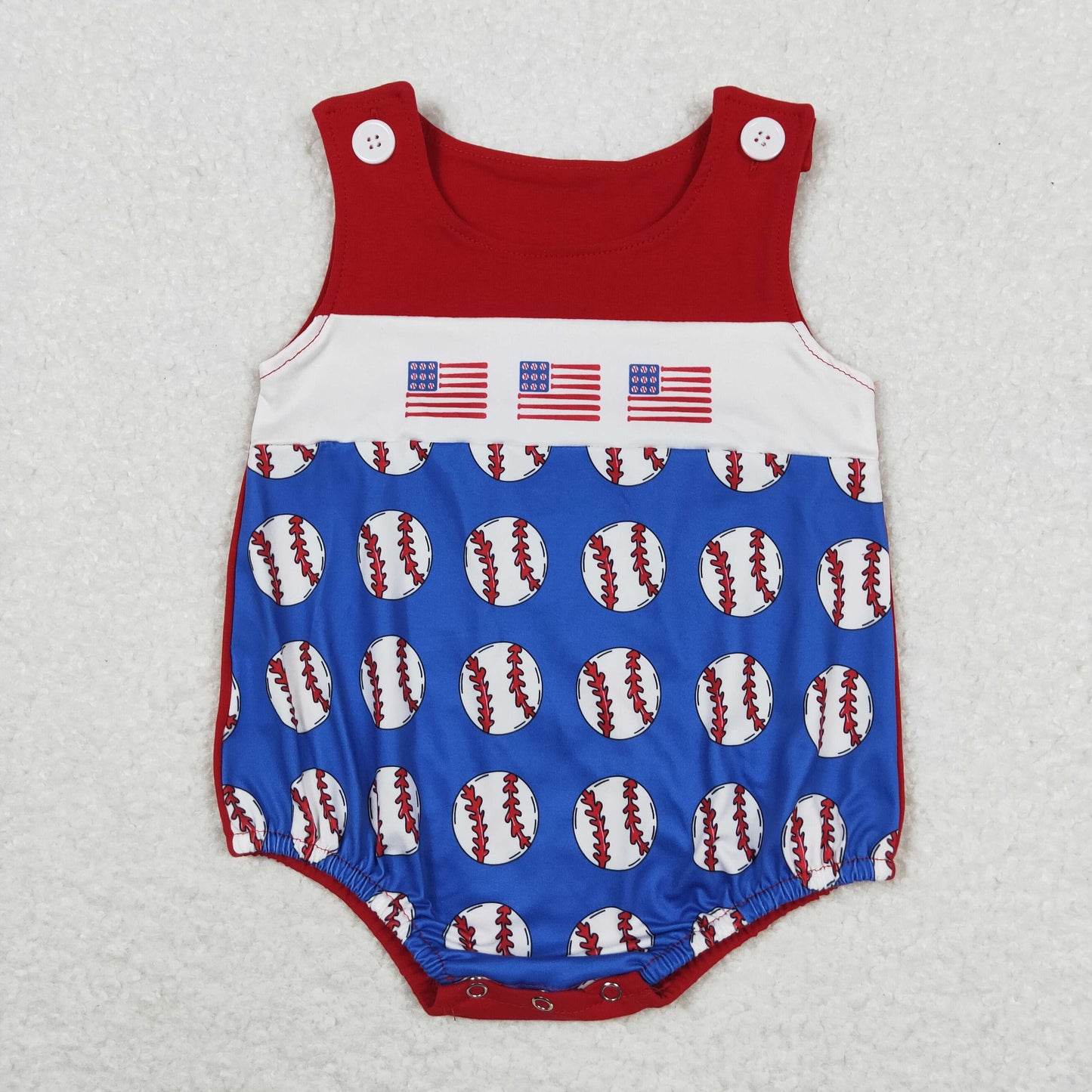 boy American girls july 4th romper