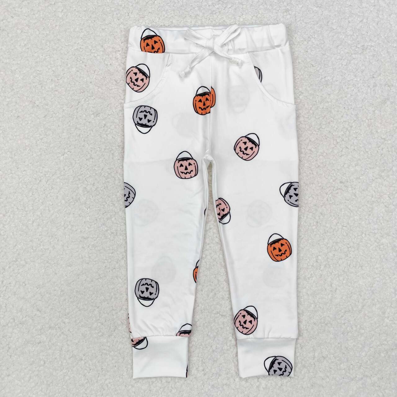 halloween pumpkin milk silk pants