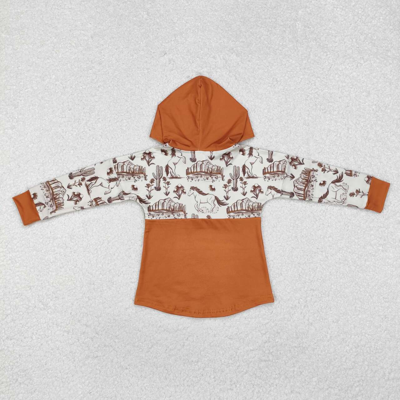 cowboy western baby boy long sleeve hoodie top