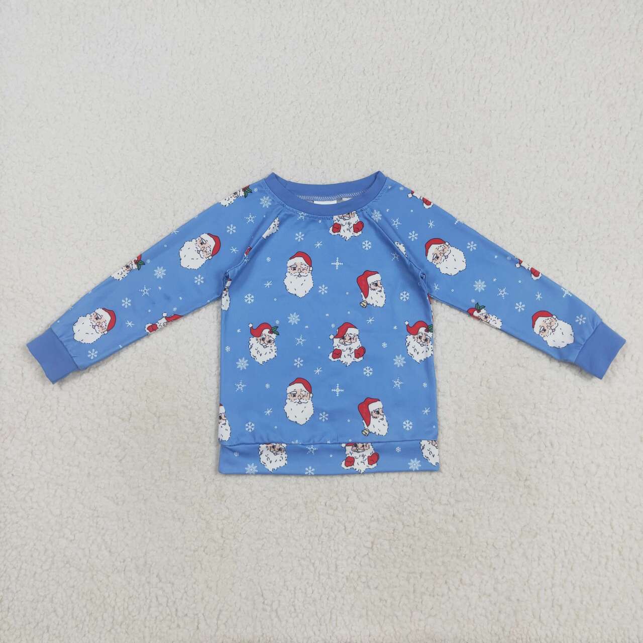 Christmas Santa Claus kids boys long sleeve shirt top