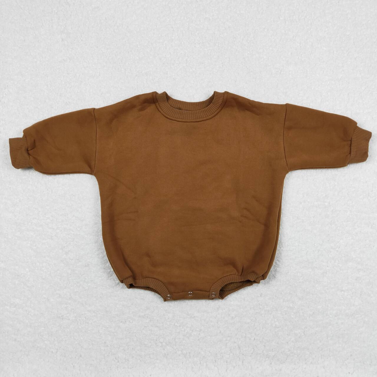brown long sleeve sweater romper