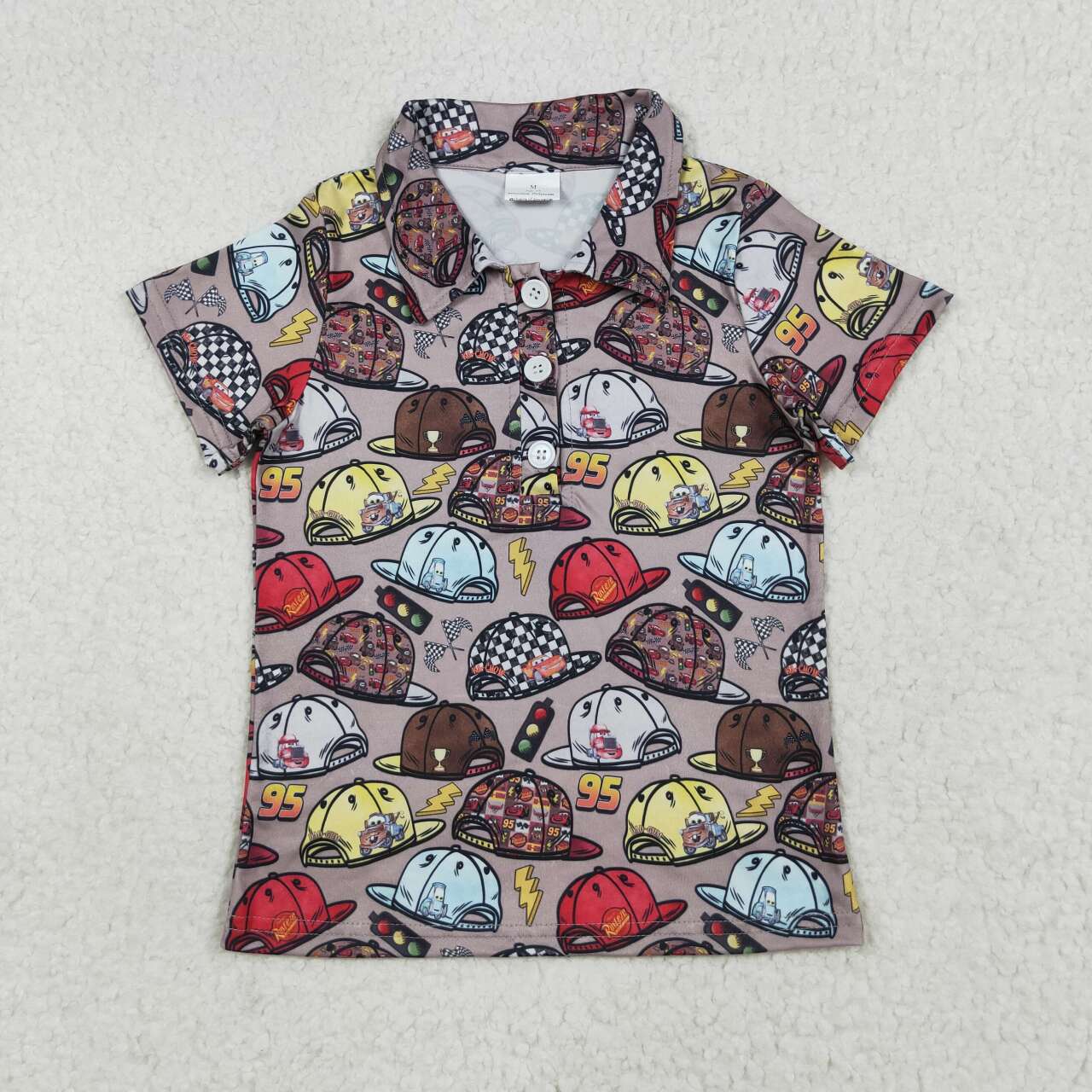 Toddle baby boy car design top shirt