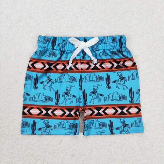 cowboy aztec summer shorts