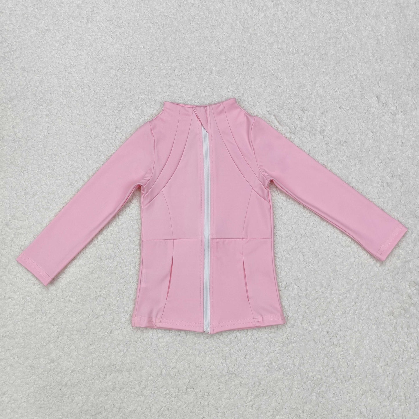 toddle baby girl light pink active wear athletic long sleeve sports jacket coat