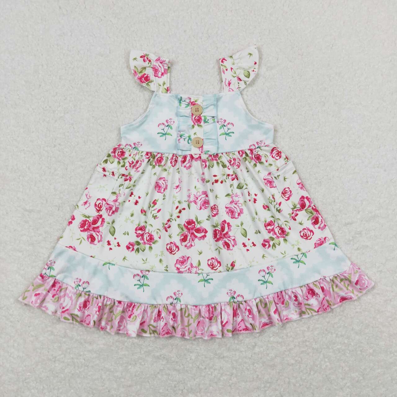 baby girls floral  boutique dress