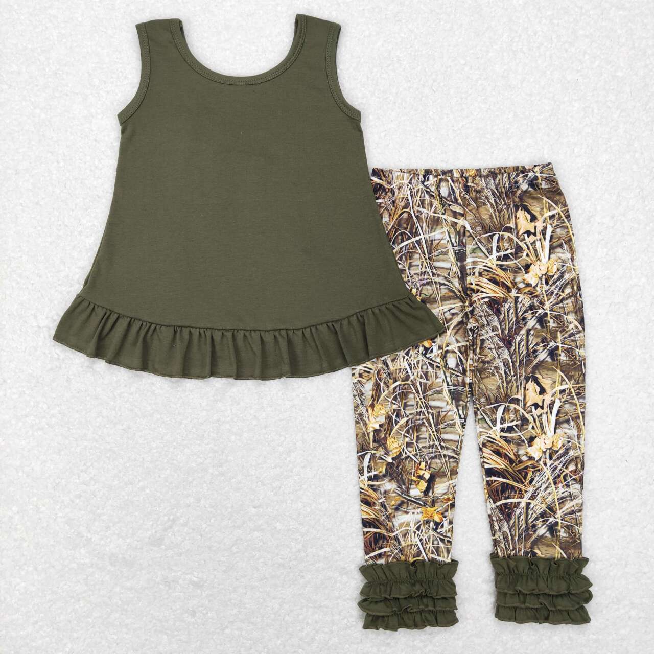 baby girl short sleeve camo outfit