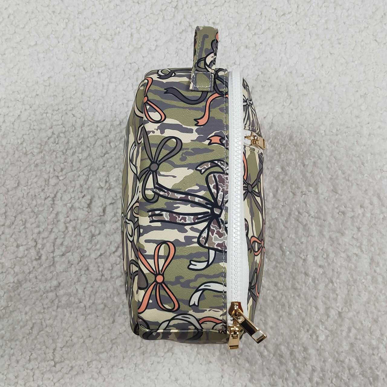 USA SHOP Camo bow design lunch box bag