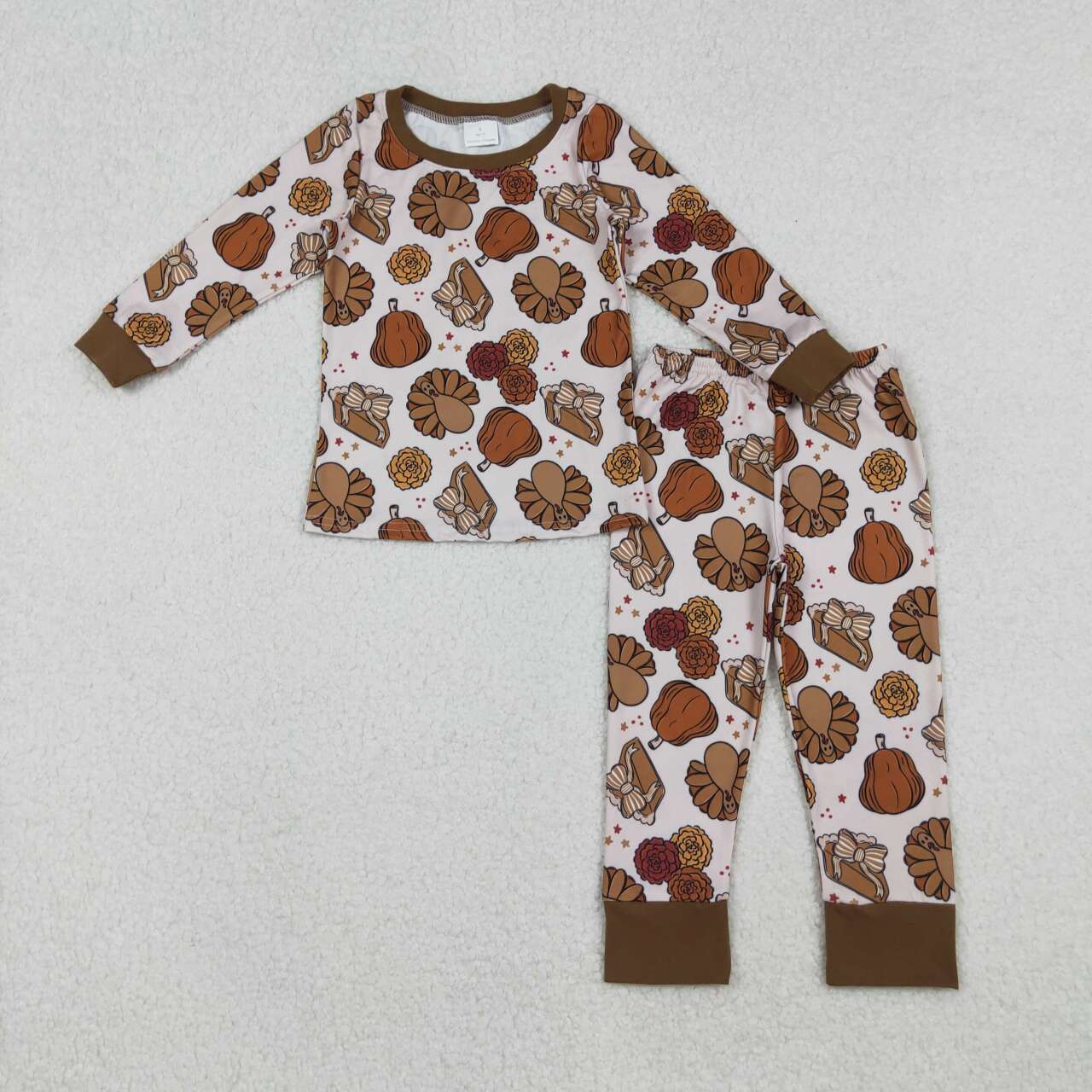 Thanksgiving turkey shirt matching pants pajama set