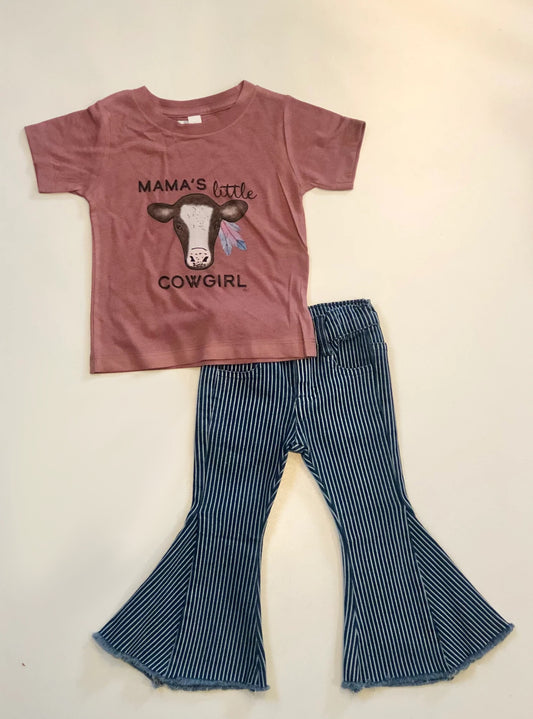 mamas little cowgirl matching clothing set