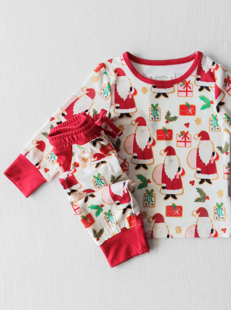 Kids baby Christmas design matching outfit
