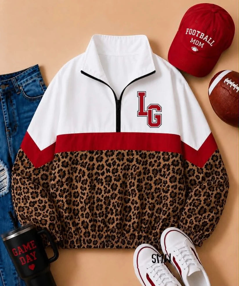 Kids custom team print long sleeve pullover top