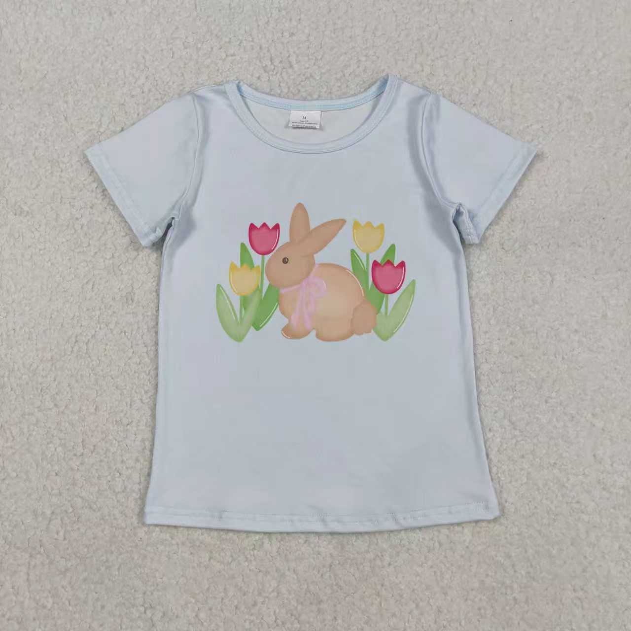 Girls easter cross short sleeve top