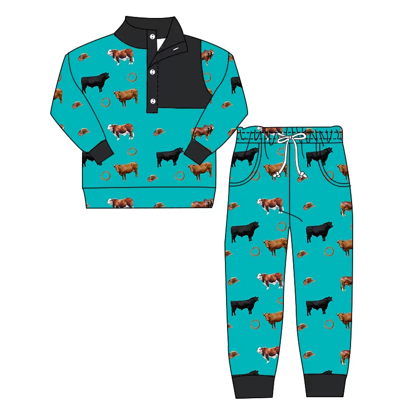 Western cowboy long sleeve outfit wholesal factory price