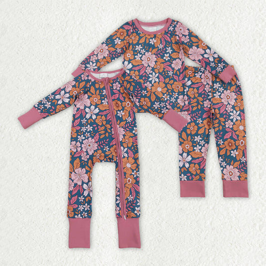 Floral design baby long sleeve spring fall clothes