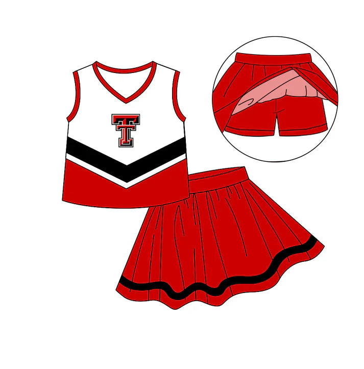 Baby girls custom team cheer outfit add shorts