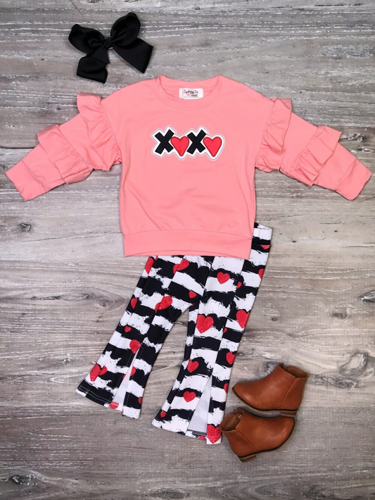 xoxo valentines day sibling  outfit