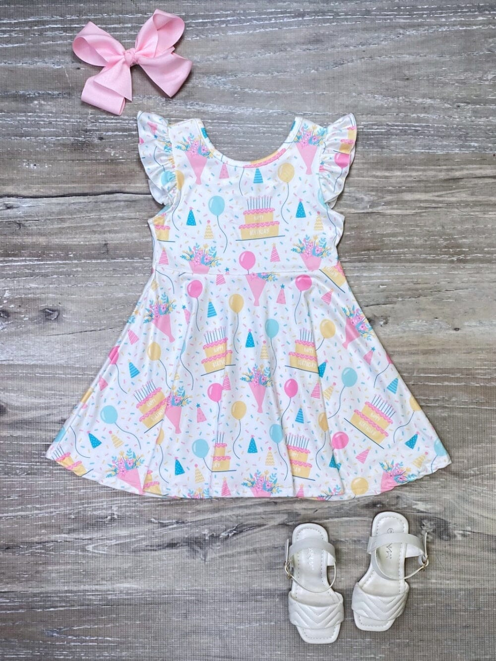 wholesale kids happy birthday dress