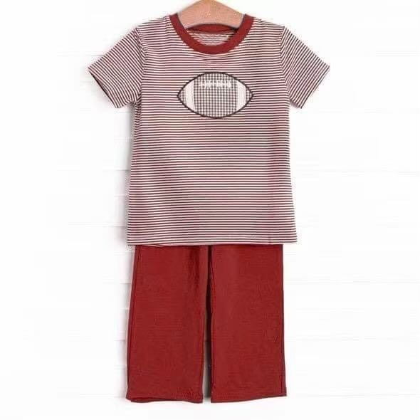 baby boy football design outfit