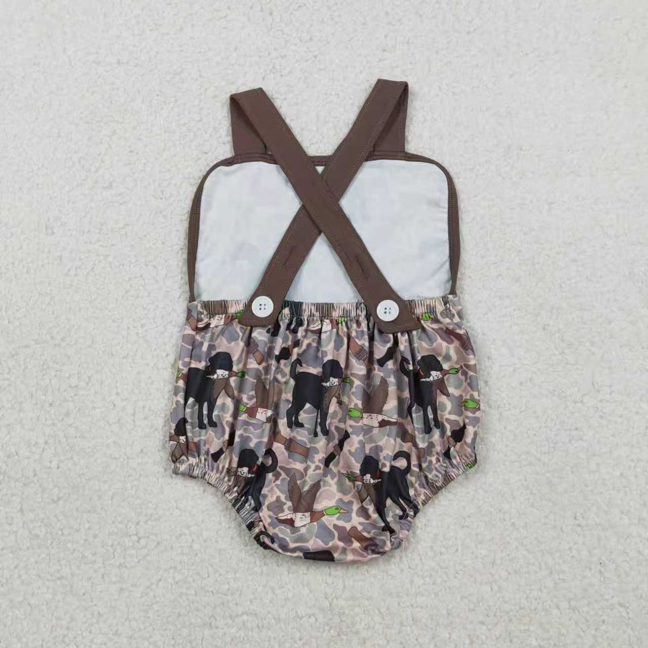 Duck dog camo top matching shorts boy summer outfit