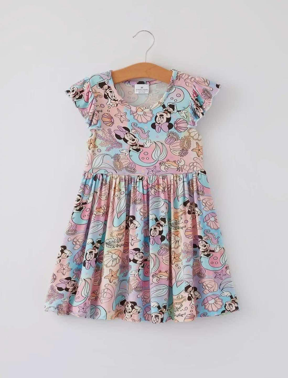 Girls cartoon mouse dress