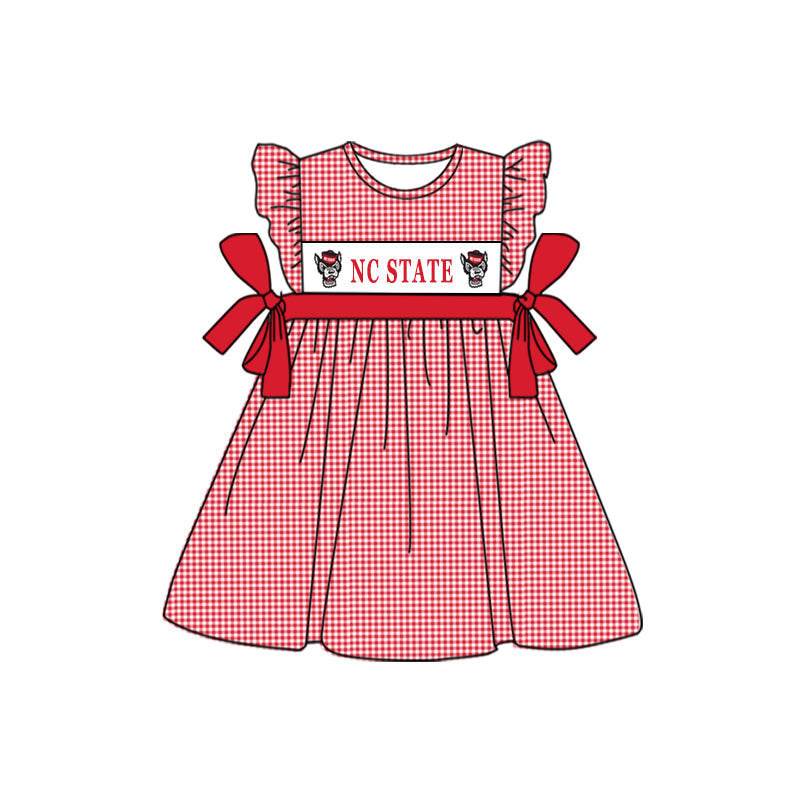 baby girls nc state university football team custom dress